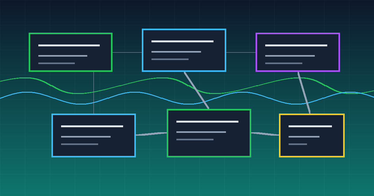 React component architecture diagram for a real SaaS product showing audit reports, lead evidence, routing and state layers